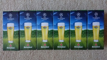 Szklanki do piwa Heineken UEFA 250 ml 6 sztuk