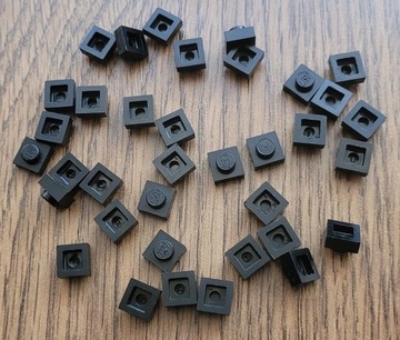 Lego 36 szt Plate 1x1 Black UŻYWANE/BDB