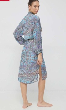 Kimono sukienka paysley plażowa wiskoza UNI szlafrok wzory