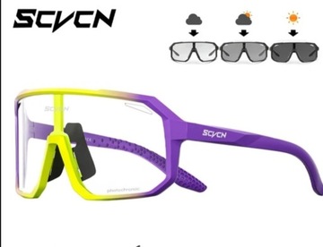 Okulary sport rowerowe SCVCN fotochromowe gratis