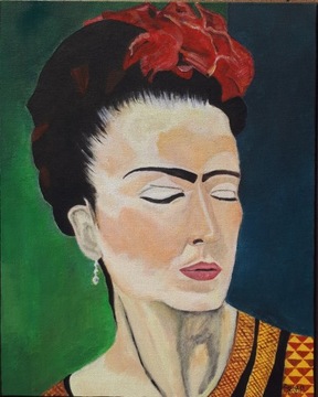 Obraz Frida Kahlo - olej/akryl na płótnie