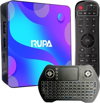 RUPA TV Box - Android 11 - 4/ 64GB - Klawiatura