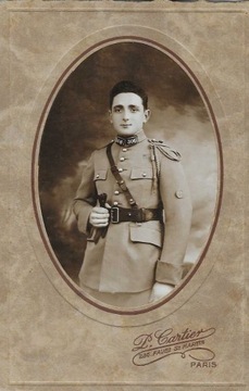 Oficer francuski z Paryża przed I wojną światową