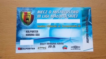 Bilet Korona Kielce III liga