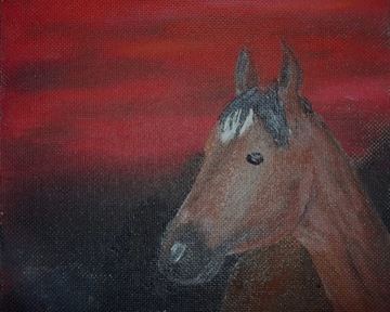 "Koń"- obraz akryle