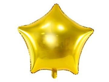 Balon foliowy, gwiazda, złota 48 cm 