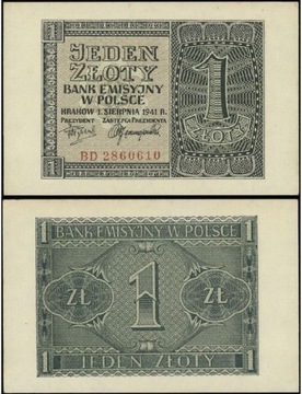 Polska powojenna, 1 złoty, 1.08.1941