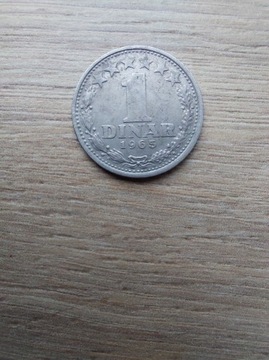 Jugosławia 1 dinar 1965 stan III