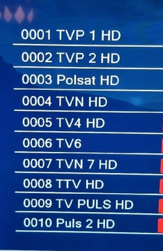 Lista kanałów GTMEDIA V8 UHD