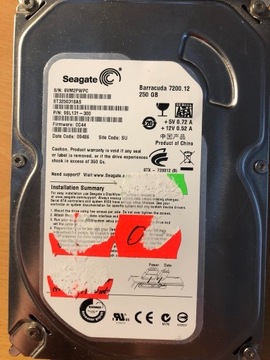 Dysk HDD seagate 250gb