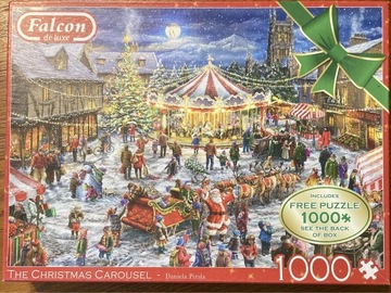 Puzzle JUMBOFalcon 2x1000(-1) Christmas Carousel