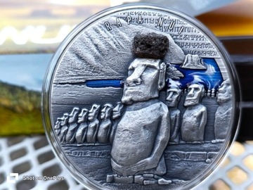 Rapa Nui Kamerun 2020 srebrna moneta 2 oz