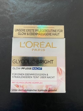 Krem L’Oreal Glycolic-Bright na Noc - Nowy