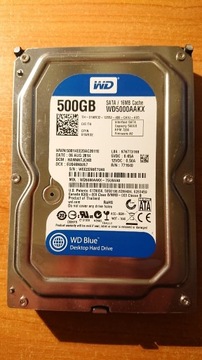 Dysk HDD SATA III WD 5000AAKX 500GB 16mb cache