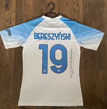 Bartosz Bereszyński - NAPOLI - koszulka + autograf
