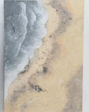 Obraz plaża 41x30cm akryl