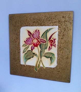 Obraz Storczyki - seria kwiaty, malarstwo drewno