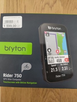 Licznik rowerowy bezprzewodowy BRYTON Rider 750T