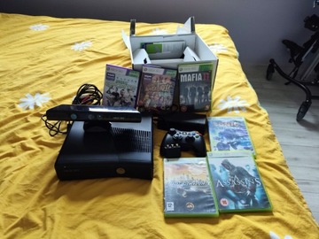 Xbox 360 Slim 250 GB, Kinect , RGH, mało używana