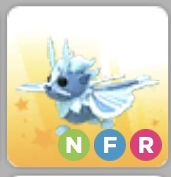 Ice Moth Dragon NFR - adopt me roblox