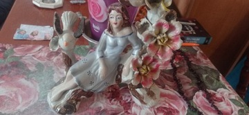 Rzezba Figura porcelana,,Kopciuszek" Moderna!