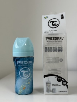 Twistshake,butelkaAntykolkowaStalNierdzewna 330ml
