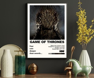 Plakat w ramce Gra o Tron | Game of Thrones | A3 