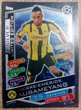 Topps Champions league 16/17 LIMITED AUBAMEYANG