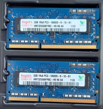 Pamięć RAM 4GB Hynix 1133 PC3 10600S