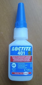 Loctite 401 20g Klej blyskawiczny cyjanoakrylowy