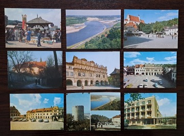 KAZIMIERZ DOLNY - zestaw 9 pocztówek.
