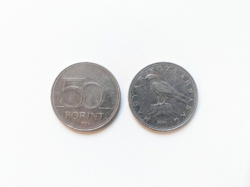 Moneta Węgry 50 forintów 2001