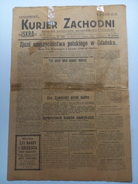 Kurier Zachodni "Iskra" Dziennik polityczny 1927