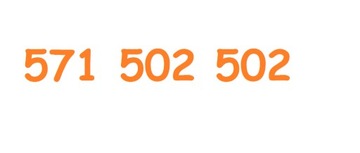571 502 502 ZŁOTY NUMER w Orange OKAZJA 