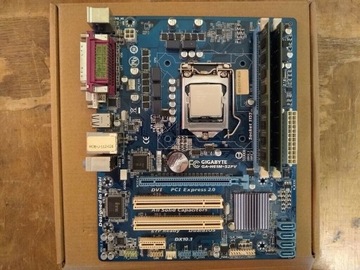 Płyta główna LGA1155 z procesorem i RAM, Sprawna