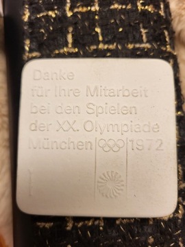 Medal dla firm XX Igrzyska Olimpijskie 1972