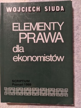 Elementy prawa dla ekonomistów, Siuda, 1999