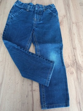 Spodnie  jeansy chłopięce 116