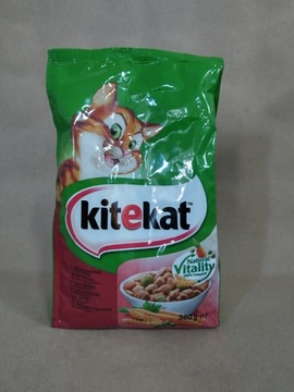 KITEKAT Karma dla kota  smak wołowina sucha 300g