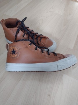 Converse 33 dla chłopca skóra naturalna brąz!! 