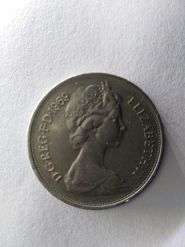 Moneta Wielka Brytania 10 New Pance 