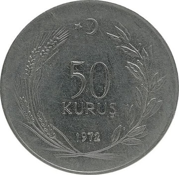 Turcja 50 kurus 1972, KM#899