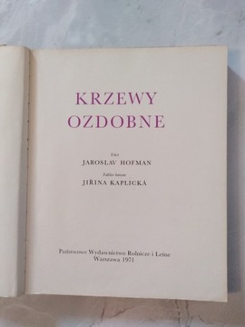 "Krzewy ozdobne" Jaroslav Hofman