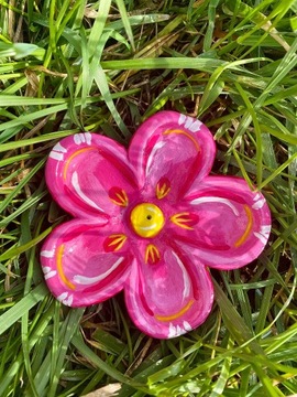 Wiosenna podstawka pod kadzidło, różowy kwiat