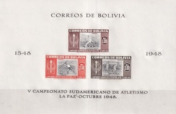 Boliwia 1951 ** bl.14 cena 19,50 zł kat.25€
