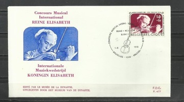 BELGIA 1976 - MUZYKA ,FDC