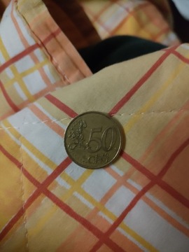 Francuskie 50 centów z 2002