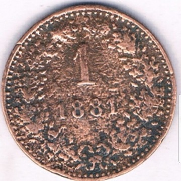 AUSTRIA   1881 1CENT