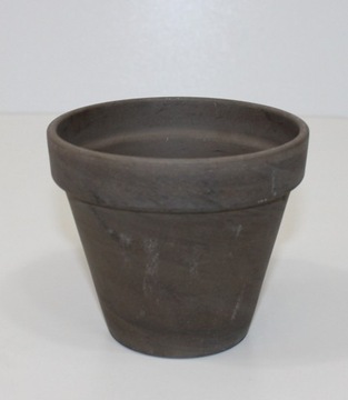 Osłonka doniczka ceramiczna SZARA h-9cm