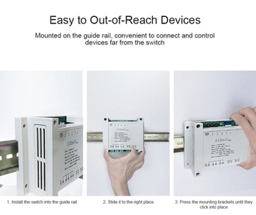 Tuya WIFI 4CH Sterownik na szynę DIN